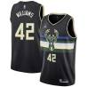 Black Scott Williams Bucks #42 Twill Basketball Jersey FREE SHIPPING