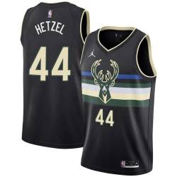 Black Fred Hetzel Bucks #44 Twill Basketball Jersey FREE SHIPPING