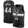 Black Paul Mokeski Bucks #44 Twill Basketball Jersey FREE SHIPPING