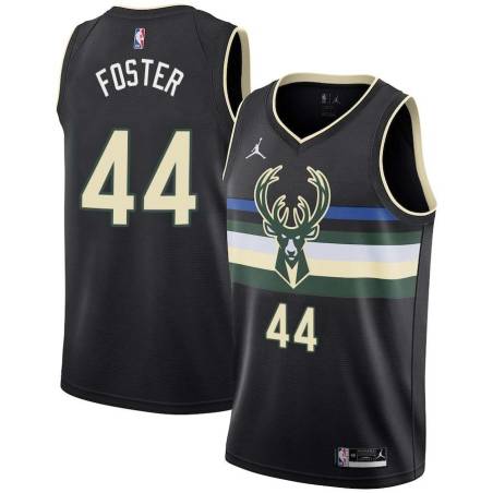 Black Greg Foster Bucks #44 Twill Basketball Jersey FREE SHIPPING