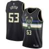 Black Alton Lister Bucks #53 Twill Basketball Jersey FREE SHIPPING