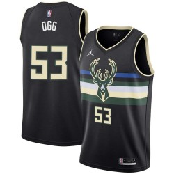 Black Alan Ogg Bucks #53 Twill Basketball Jersey FREE SHIPPING