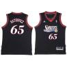 Black Throwback George Ratkovicz Twill Basketball Jersey -76ers #65 Ratkovicz Twill Jerseys, FREE SHIPPING