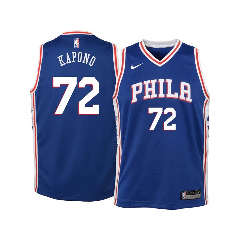 Blue Jason Kapono Twill Basketball Jersey -76ers #72 Kapono Twill Jerseys, FREE SHIPPING