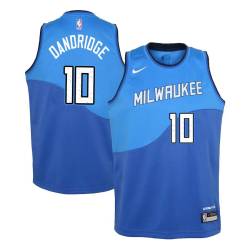 Blue_City Bob Dandridge Bucks #10 Twill Basketball Jersey FREE SHIPPING