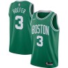 Green Charlie Hoefer Twill Basketball Jersey -Celtics #3 Hoefer Twill Jerseys, FREE SHIPPING