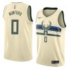 Cream Xavier Munford Bucks #0 Twill Basketball Jersey FREE SHIPPING