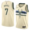 Cream Terry Driscoll Bucks #7 Twill Basketball Jersey FREE SHIPPING