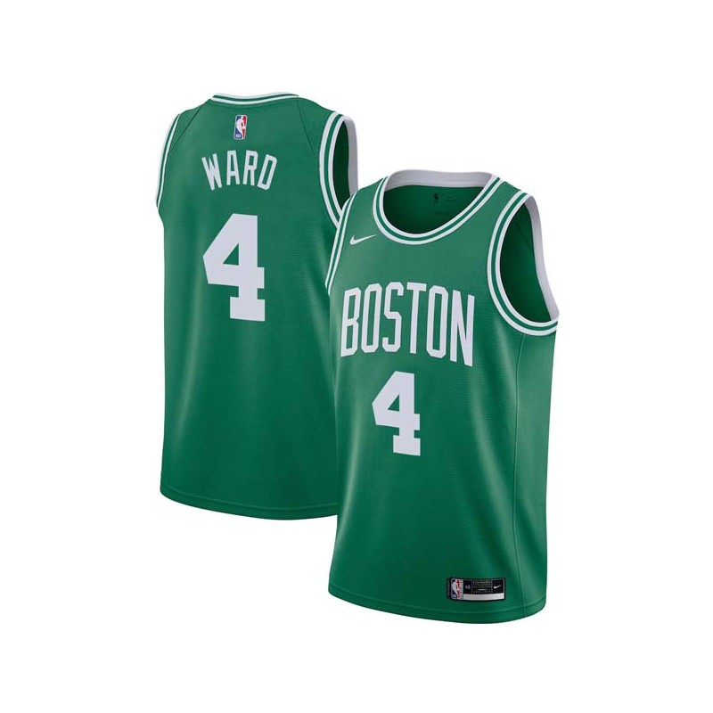 Green Gerry Ward Twill Basketball Jersey -Celtics #4 Ward Twill Jerseys, FREE SHIPPING