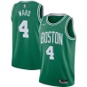 Green Gerry Ward Twill Basketball Jersey -Celtics #4 Ward Twill Jerseys, FREE SHIPPING