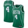 Green Nate Robinson Twill Basketball Jersey -Celtics #4 Robinson Twill Jerseys, FREE SHIPPING