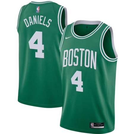 Green Marquis Daniels Twill Basketball Jersey -Celtics #4 Daniels Twill Jerseys, FREE SHIPPING