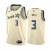 Cream_City O.J. Mayo Bucks #3 Twill Basketball Jersey FREE SHIPPING