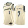 Cream_City Everette Stephens Bucks #7 Twill Basketball Jersey FREE SHIPPING