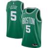 Green Ed Leede Twill Basketball Jersey -Celtics #5 Leede Twill Jerseys, FREE SHIPPING