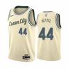 Cream_City Fred Hetzel Bucks #44 Twill Basketball Jersey FREE SHIPPING