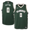 Green Gary Payton Bucks #0 Twill Basketball Jersey FREE SHIPPING