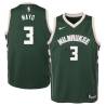 Green O.J. Mayo Bucks #3 Twill Basketball Jersey FREE SHIPPING