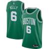 Green Tom Kelly Twill Basketball Jersey -Celtics #6 Kelly Twill Jerseys, FREE SHIPPING