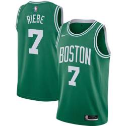 Green Mel Riebe Twill Basketball Jersey -Celtics #7 Riebe Twill Jerseys, FREE SHIPPING