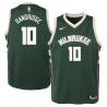 Green Bob Dandridge Bucks #10 Twill Basketball Jersey FREE SHIPPING