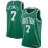 Green Dermie O'Connell Twill Basketball Jersey -Celtics #7 O'Connell Twill Jerseys, FREE SHIPPING