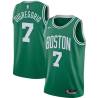 Green Ernie DiGregorio Twill Basketball Jersey -Celtics #7 DiGregorio Twill Jerseys, FREE SHIPPING