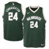 Green Pat Connaughton Bucks #24 Twill Basketball Jersey FREE SHIPPING