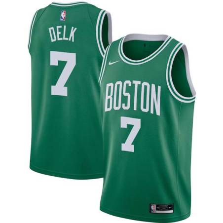 Green Tony Delk Twill Basketball Jersey -Celtics #7 Delk Twill Jerseys, FREE SHIPPING