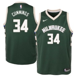 Green Terry Cummings Bucks #34 Twill Basketball Jersey FREE SHIPPING