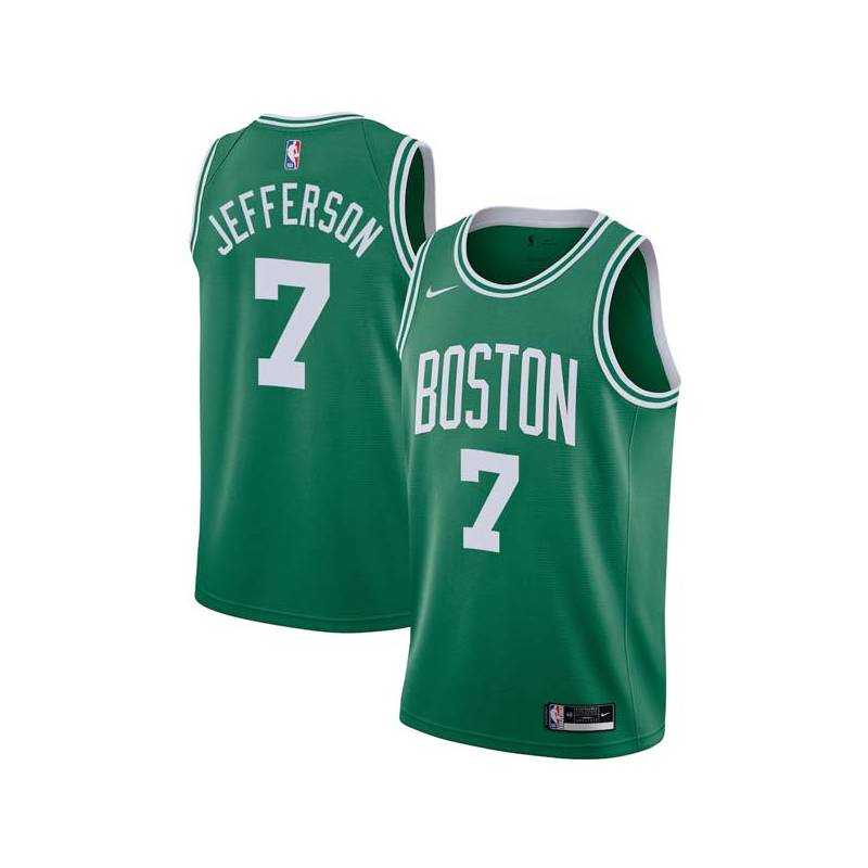 Green Al Jefferson Twill Basketball Jersey -Celtics #7 Jefferson Twill Jerseys, FREE SHIPPING