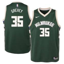 Green Kevin Grevey Bucks #35 Twill Basketball Jersey FREE SHIPPING