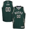 Green_Earned Anthony Cook Bucks #00 Twill Basketball Jersey FREE SHIPPING