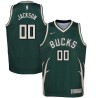 Green_Earned Darnell Jackson Bucks #00 Twill Basketball Jersey FREE SHIPPING