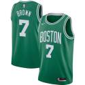 Jaylen Brown Twill Basketball Jersey -Celtics #7 Brown Twill Jerseys, FREE SHIPPING