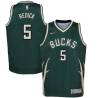 Green_Earned J.J. Redick Bucks #5 Twill Basketball Jersey FREE SHIPPING