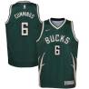 Green_Earned Pat Cummings Bucks #6 Twill Basketball Jersey FREE SHIPPING