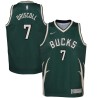 Green_Earned Terry Driscoll Bucks #7 Twill Basketball Jersey FREE SHIPPING