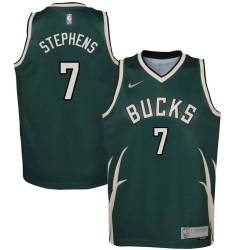 Green_Earned Everette Stephens Bucks #7 Twill Basketball Jersey FREE SHIPPING