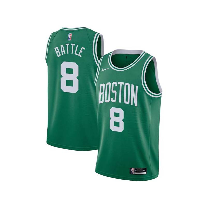 Green Kenny Battle Twill Basketball Jersey -Celtics #8 Battle Twill Jerseys, FREE SHIPPING