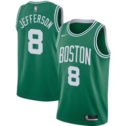 Green Al Jefferson Twill Basketball Jersey -Celtics #8 Jefferson Twill Jerseys, FREE SHIPPING