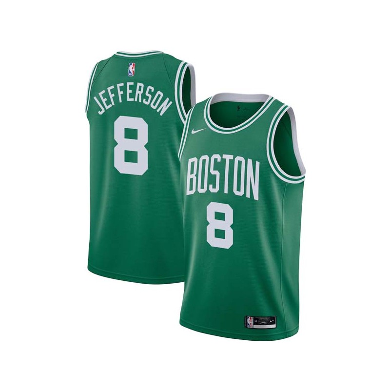 Green Al Jefferson Twill Basketball Jersey -Celtics #8 Jefferson Twill Jerseys, FREE SHIPPING