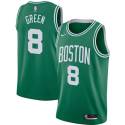 Jeff Green Twill Basketball Jersey -Celtics #8 Green Twill Jerseys, FREE SHIPPING