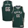 Green_Earned Axel Toupane Bucks #66 Twill Basketball Jersey FREE SHIPPING