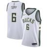 White Bill Zopf Bucks #6 Twill Basketball Jersey FREE SHIPPING