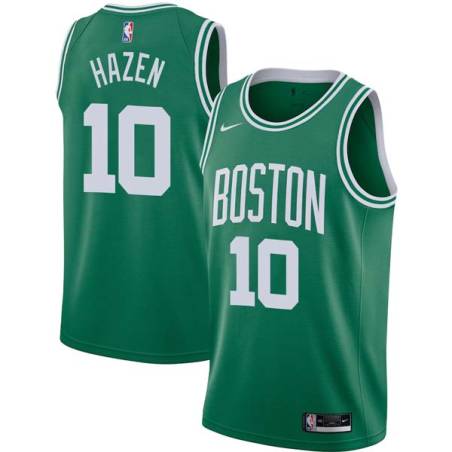 Green John Hazen Twill Basketball Jersey -Celtics #10 Hazen Twill Jerseys, FREE SHIPPING