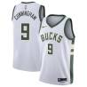 White Jared Cunningham Bucks #9 Twill Basketball Jersey FREE SHIPPING