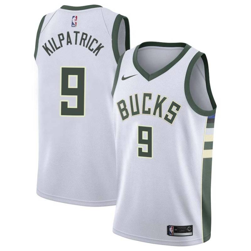 White Sean Kilpatrick Bucks #9 Twill Basketball Jersey FREE SHIPPING