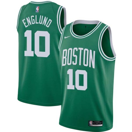 Green Gene Englund Twill Basketball Jersey -Celtics #10 Englund Twill Jerseys, FREE SHIPPING