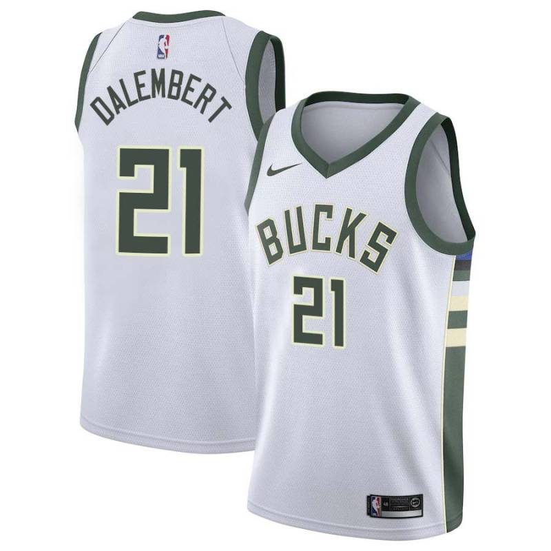 Green_Earned Samuel Dalembert Bucks #21 Twill Basketball Jersey FREE SHIPPING